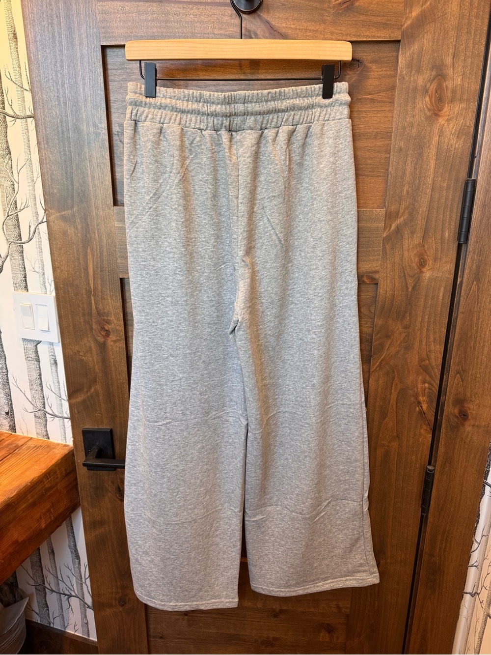 Everyday Wide-Leg Drawstring Pants - Light Gray - Picture 5 of 5